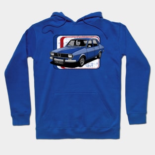 The beautifull french saloon with french flag colors background Hoodie